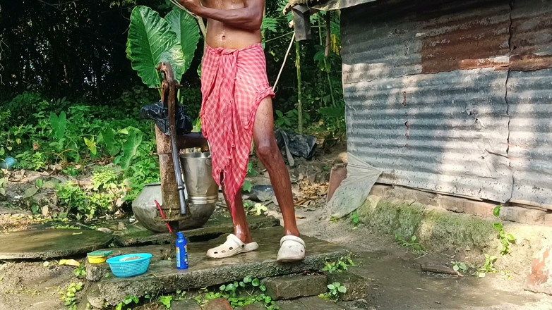 Ranjit Roy: Desi Young Man Bath Open Place