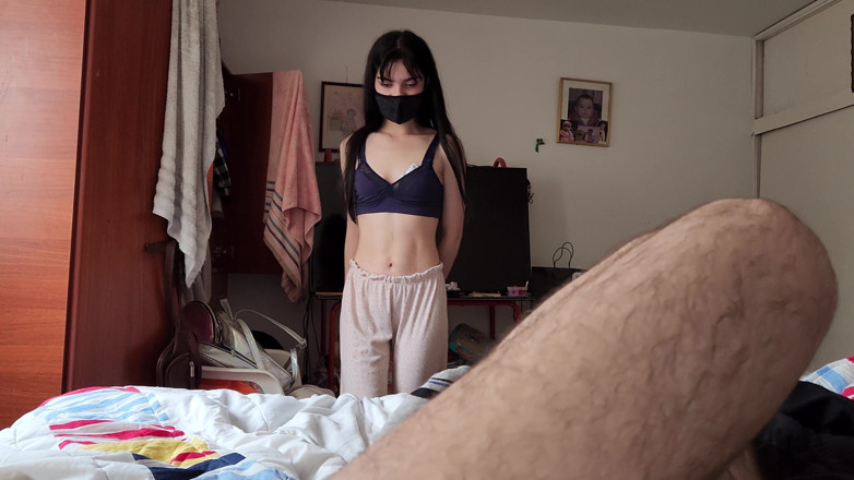 Jopy sex: Sein stiefbruder findet ihn beim masturbieren und bittet ihn, sie...