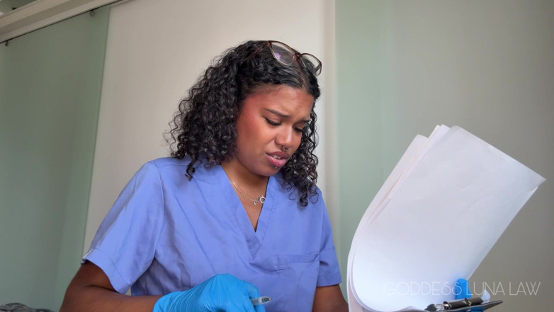 Goddess Luna Law: Micropenis Diagnosis Ebony Nurse Goddess Luna Law Turns Your Check-up...