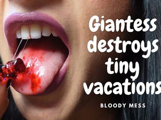 AnittaGoddess: Giantess vore and destroys tiny vacation