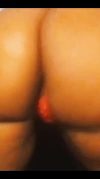 Big Black Ass in Panties Ass Clapping and Spreading Cheeks