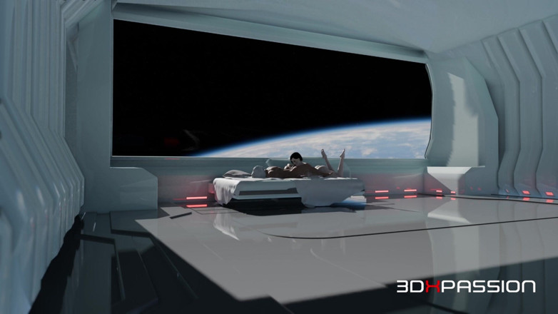 3dxpassion: Seks dalam dan dubur dalam graviti sifar di stesen orbit
