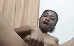 She Likes to Pet Her Black Cat