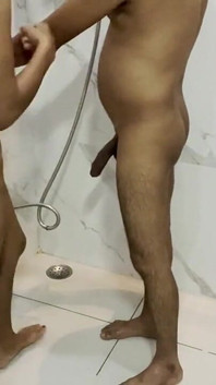 Bathroom Sex in Shower Doggy Style