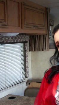 Brunette with natural tits gets fucked hard
