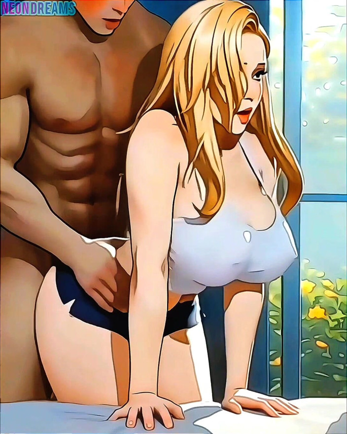 Neon dreams: Neon Dreams - the Blonde MILF