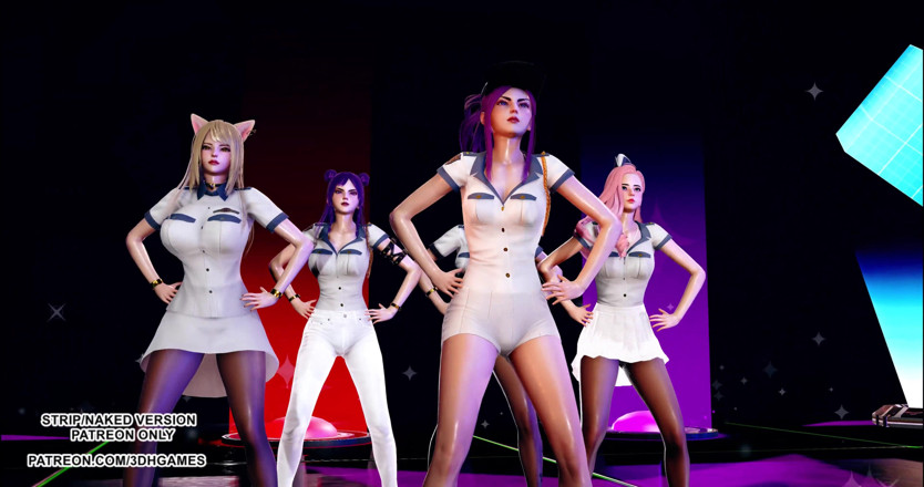 3D-Hentai Games: Itzy - Voglio essere calda danza kpop KDA Ahri Akali Kaisa...