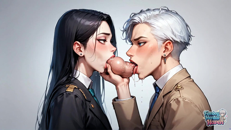 Femboy Hentai Haven: Questo incredibile porno presenta un femboy muscoloso nevoso che riceve...