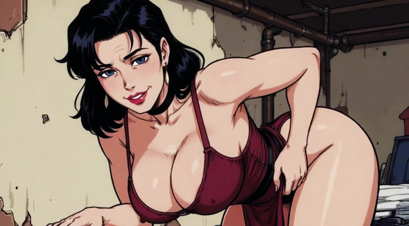 AI Porn: Ai мультфільм мамка дражнить