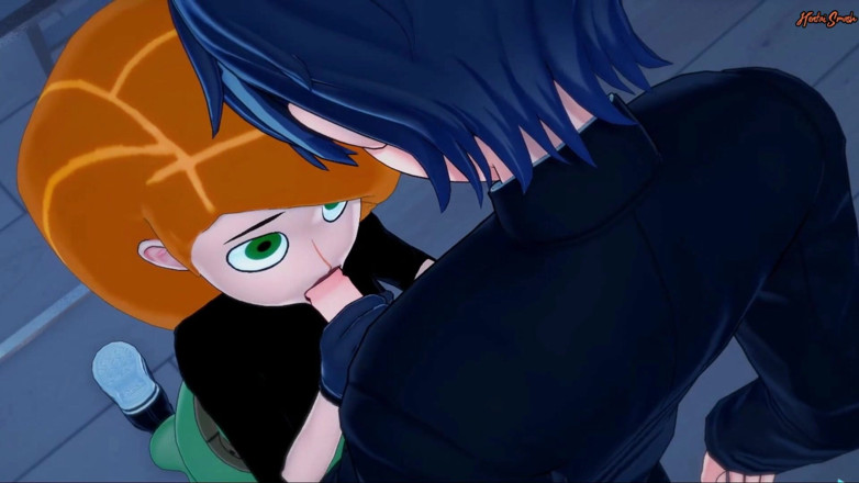 Hentai Smash: Kim có thể bú cu trước khi bị đụ trên bàn.