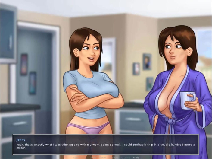 Cartoon Play: Summertime Saga ตอนที่ 81 - เงียบหน่อย เดี๋ยวแม่เลี้ยงได้ยิน