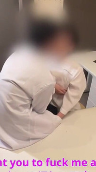 Marido, lo siento, la esposa de la enfermera es entrenada para hablar sucio por el médico en el hospital # 118
