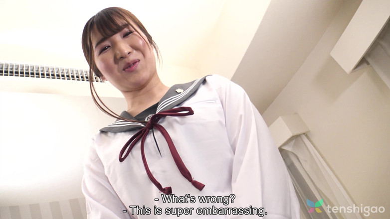 Tenshigao: Manami Puts on a College Girl Uniform for the Foot...
