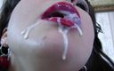 Wanilianna: Sperma spelen in nylonkousen