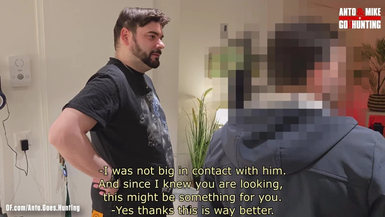 AntoGoesHunting: 异性恋已婚清洁工在沙发上被吮吸并在高潮时大声呻吟