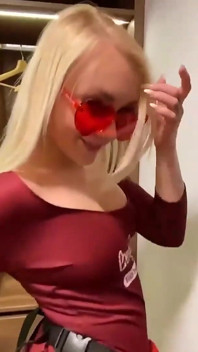 Johntronx - Super Hot Blonde Showgirl Fucks Me in the Closet