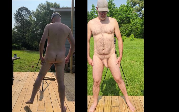 Jon Screcrow: Nude Jon Scarecrow Having a Quick Wank in the Sunshine