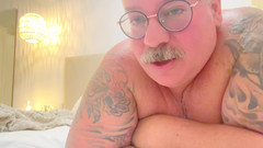Hand-Free-Daddy-Chub: Caught Jacking off by Best Friends 23 Year Old Son