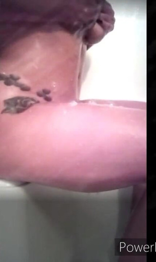 Glitters smoke haus: Slippery soapy solo sex