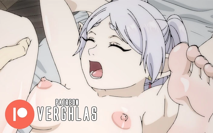 Verghlas: Frieren: Beyond Journey's End Hentai - Frieren é fodida enquanto seu suco...