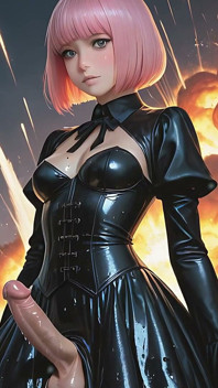 Petite futa, double éruption dégoulinante et puissante avec une grosse explosion mouillée