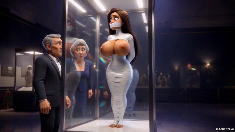 Gagged AI Cartoons: The Living Exhibit