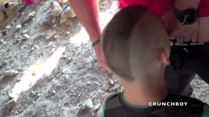 EXHIB BOYS: two badboys fuckign in public beach with sneakers