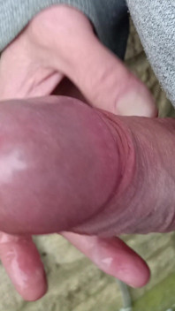 Hot Dilf Big Mushroom Head Cock Close up Outdoor Wanking and Cumming - Rockard Stepdaddy