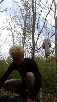 Sissy Whiteboi Jes Public Park Dildo