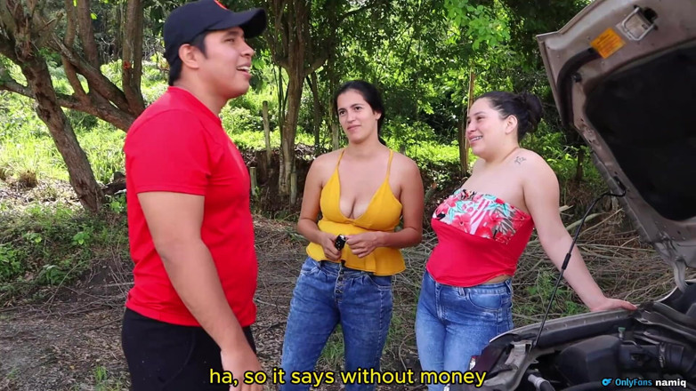 Solo_incognita: Friends Reward the Mechanic with Their Big Tits
