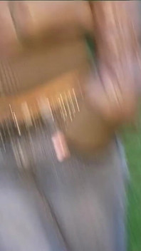 Hot Blonde Teen Dogging Slut Sucks off Two Big Cock Studs in the Woods