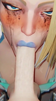 Marvel-Rivalen. Emma frost schlampige blowjob 3D-animation