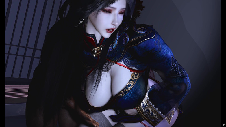 Why fuck so hard: 3D puta cosplay quente vestindo vestido sexy é fodida por BBC
