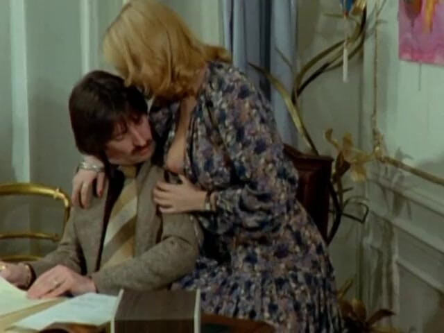European Classics: Brigitte Lahaie and Kathy Stewart Suck the Boss Under the...