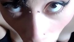 Qrozne & Amber Kai - Perfect Alt Girl Blow Job and Cum in Mounth