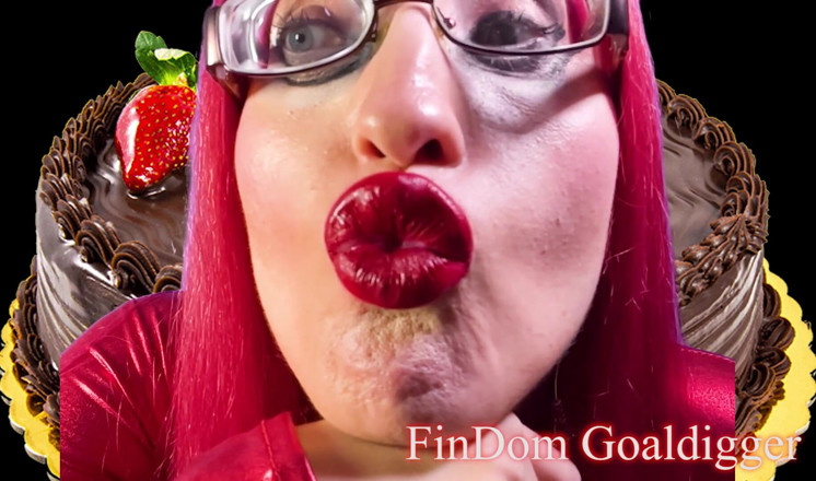 FinDom Goaldigger: Rote große lippen transformation