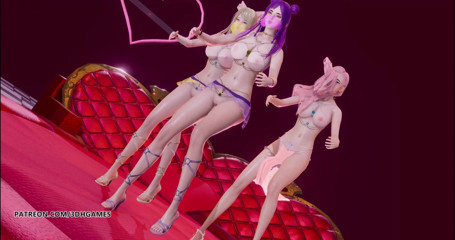 3D-Hentai Games: MajorLazer - Sua Cara Ahri Kaisa Seraphine striptease KDA league of...