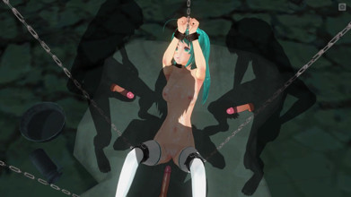 3D Hentai guys watch college girl being fucked by their teacher