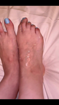 Feet in Cum