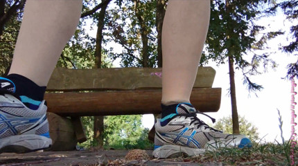 Carmen_Nylonjunge: Break in pantyhose on the bike ride 1 ** Striptease **