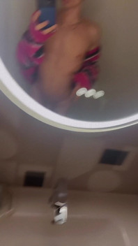 Femboy in Coffee Shop Public Bathroom