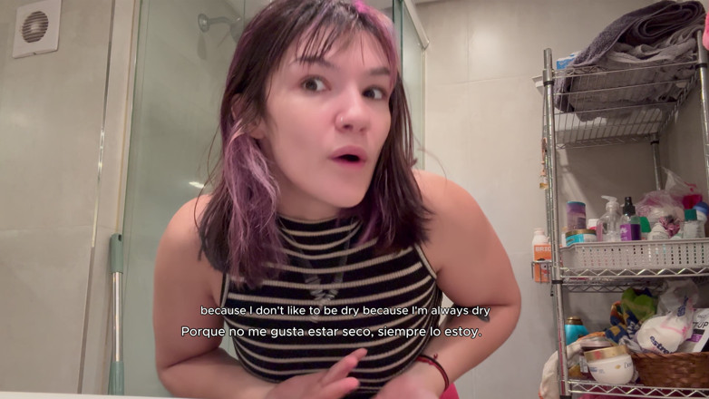Seiko Osabe: Spanish Class! in the Shower I Will Teach You a...