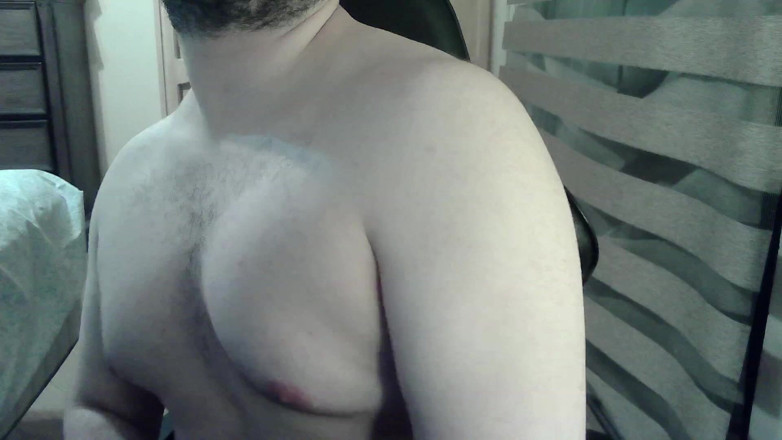 Himbo_Fox: Il camboy muscoloso flette i muscoli e si accovaccia