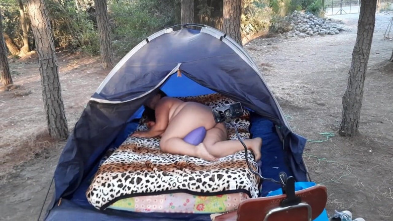 Riderqueen: Outdoor's hairy pussy BBW
