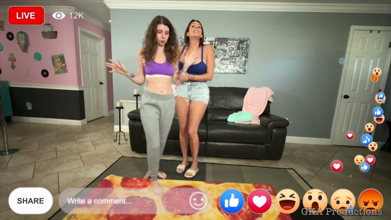 Ginary's Kinky Productions: Livestream Strip Surprise - Nikki Brooks Embarrasses Destiny Love on Cam