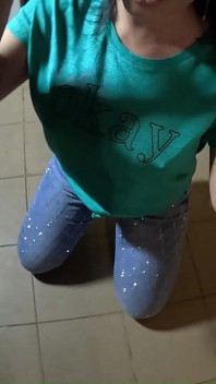 Sorry About My Boss - Shiny Jeans Cameltoe, Deep Blowjob and Wet Squirt Apology