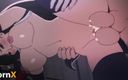AI Anime Girl: Teenie-schlampen verkaufen ihre muschi hüpfende möpse an einen fremden