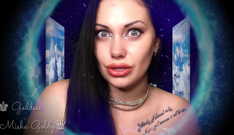 Goddess Misha Goldy: Hai bisogno di contatto visivo con me quando accarezzi e...