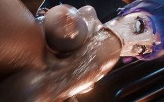 Hatano Oshidax: Nyl Amazonium Radroachhd Intenzivní anální akce: Velký zadek to bere...