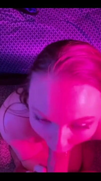 Aspen a BBW Sucking on Daddies Cock and Getting Face Fucked